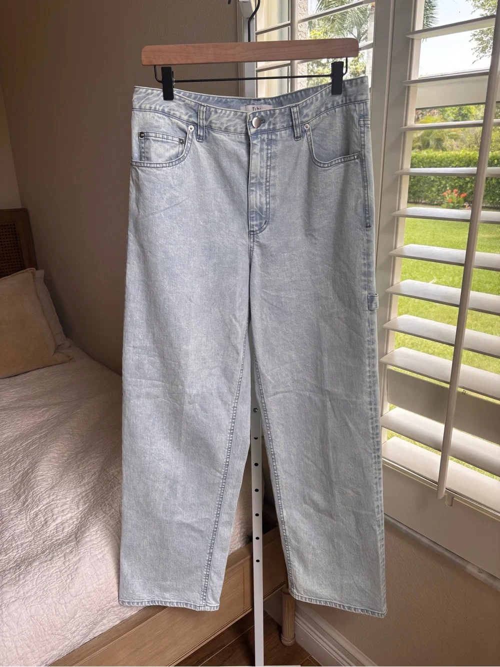 Tibi Bleached Denim Sam Carpenter Jean Women’s Size 28